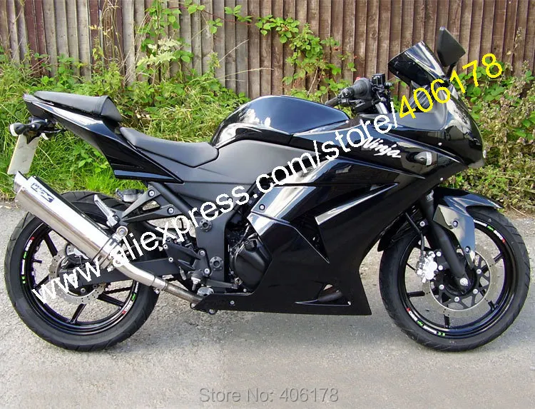 For Ninja ZX 250R 2008 2009 2010 2011 2012 EX250 08 09 10 11 12 Black ABS fairing kit (Injection molding) For Ninja ZX 250R 2008 2009 2010 2011 2012 EX250 08 09 10 11 12 Black ABS fairing kit (Injection molding)