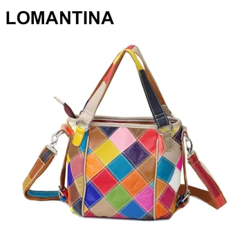 

LOMANTINA Casual Small Plaid Colorful Handbags High Quality Ladies Shoulder Messenger Crossbody Bags For Women