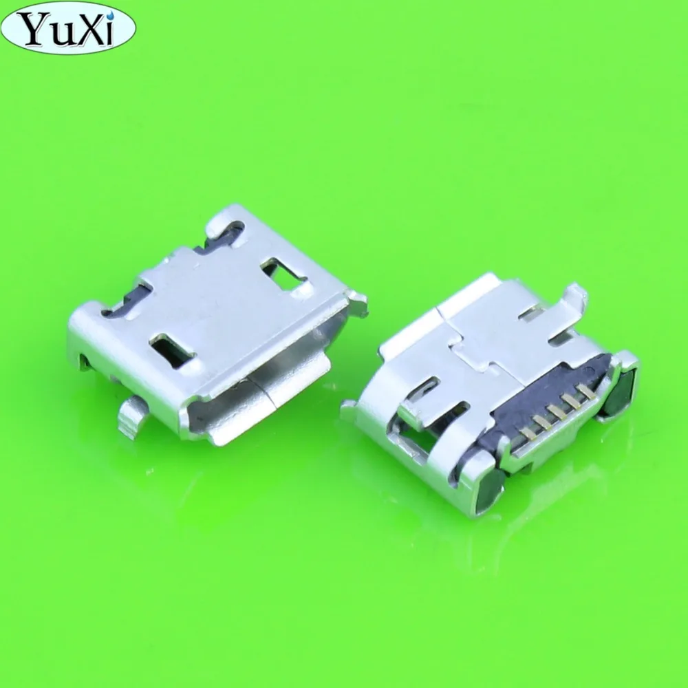 

YuXi Micro USB 5pin Jack Female Socket Connector OX Horn Curly Mouth for Tail Charging Mobile Phone