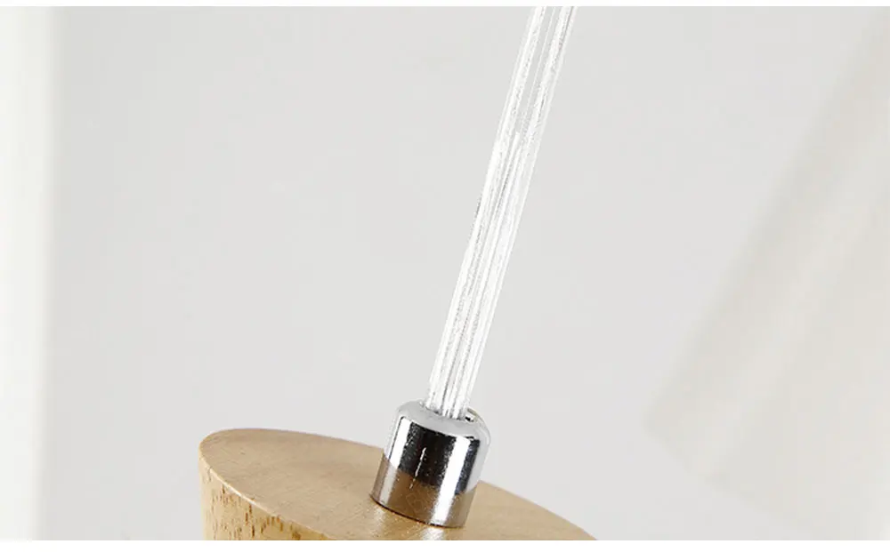 Скандинавский деревянный белый подвесной светильник подвесной стеклянный светильник современный светодиодный подвесной светильник для