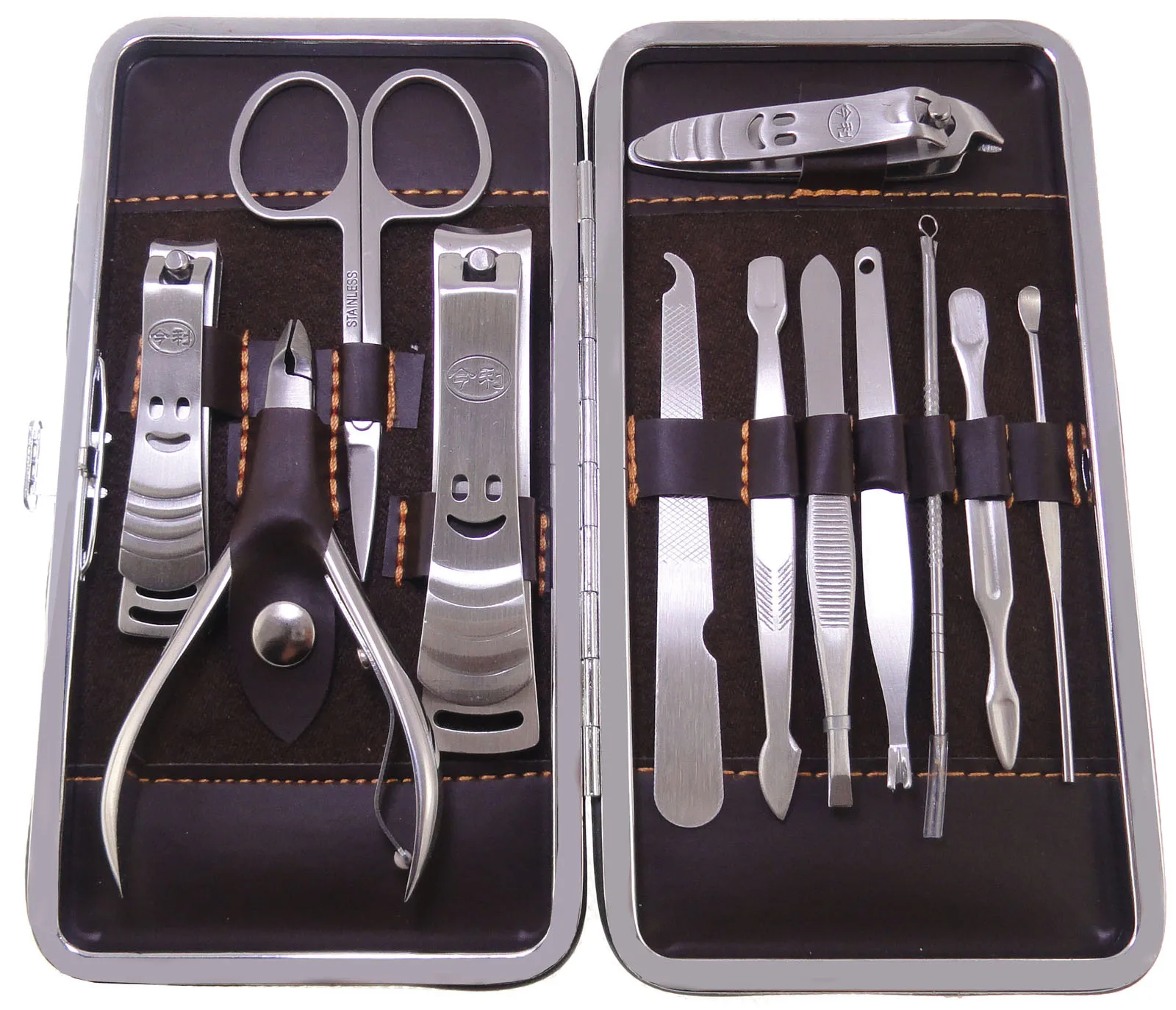 Stainless steel 12 in 1 Vogue Nail Clipper Kit Personal Manicure