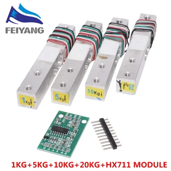 

Load Cell 1KG 5KG 10KG 20KG HX711 AD Module Weight Sensor Electronic Scale Aluminum Alloy Weighing Pressure Sensor