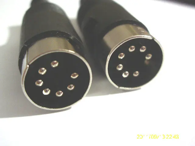 

50 pcs The high quality DIN Plug Connector with Plastic Handle Male have 7 Pin