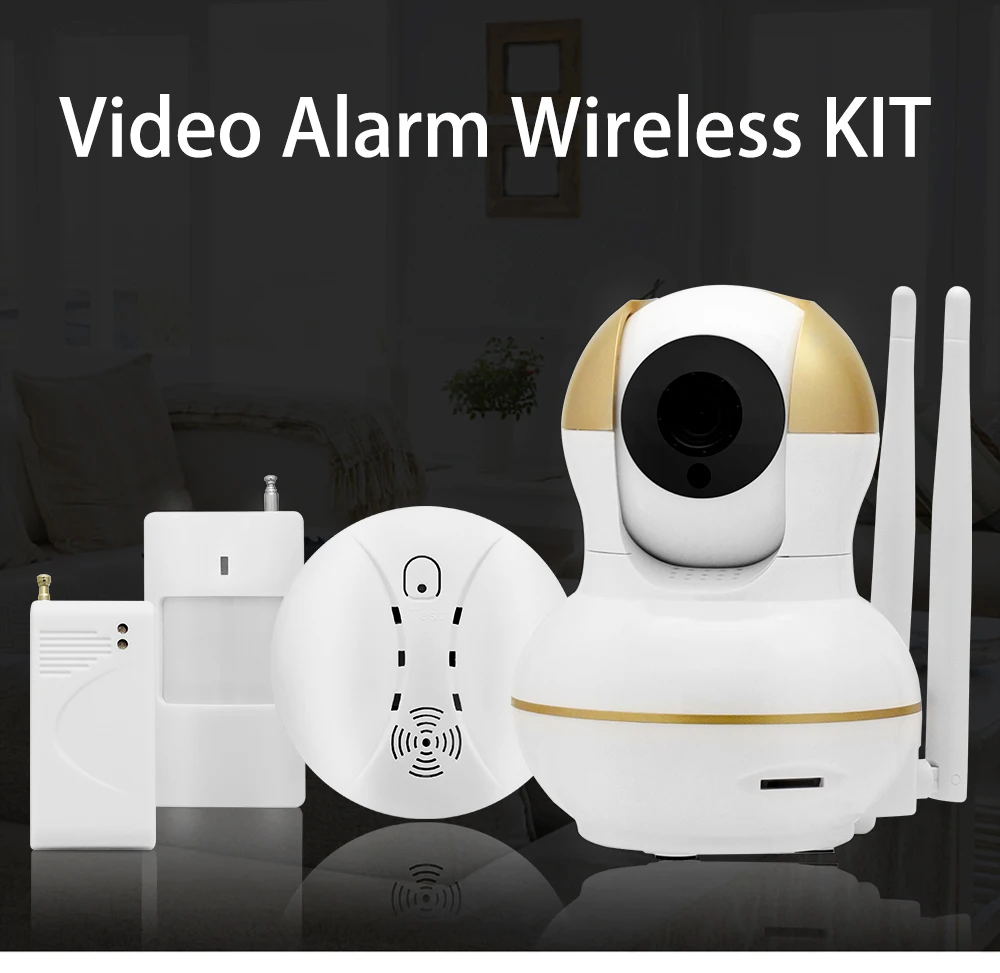 Wistino Alarm Systems Security WIFI IP Camera Security System Video Monitor Surveillance Camera Wireless Home Alarm System With Sensor Alarm Wifi kit Smart Home Camera (1)