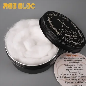 REE ELEC Electronic Cigarette For RDA RTA Atomizer Coil Wick Vape Organic Cotton