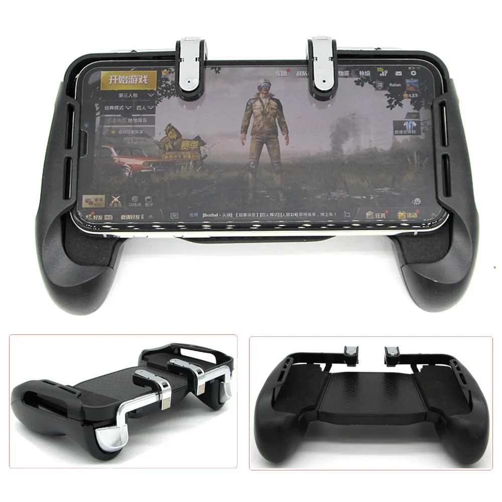  PUBG Mobile Controller Aim Fire Trigger Auxiliary Gamepad For iOS Android Integrated handle Four Fi