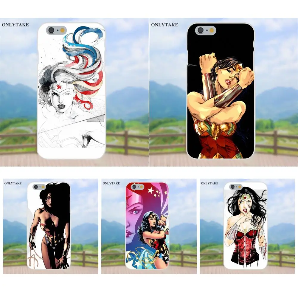 

2017 Wonder Woman Super Hero For Apple iPhone 4 4S 5 5C SE 6 6S 7 8 Plus X Galaxy Grand Core II Prime Alpha TPU Covers Case