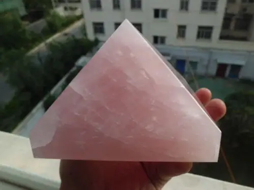

Natural Rose Quartz Crystal Pyramid Loving Healing China