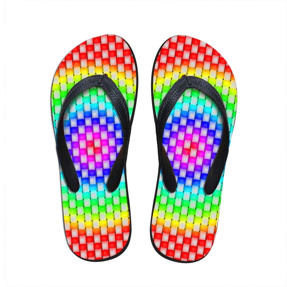 Noisydesigns Weibliche flip-flop Mosaik Gedruckt Hause Sandalen Strand Gummi Hausschuhe Damen Wasser Schuhe Stil Designer Casual Faul