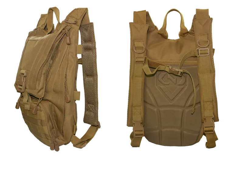 15L армейский тактический рюкзак 600D военные Пеший Туризм Велосипедный Спорт Рюкзаки на открытом воздухе Велоспорт Отдых на природе воды сумка 2.5L - Цвет: Khaki(no water bag)