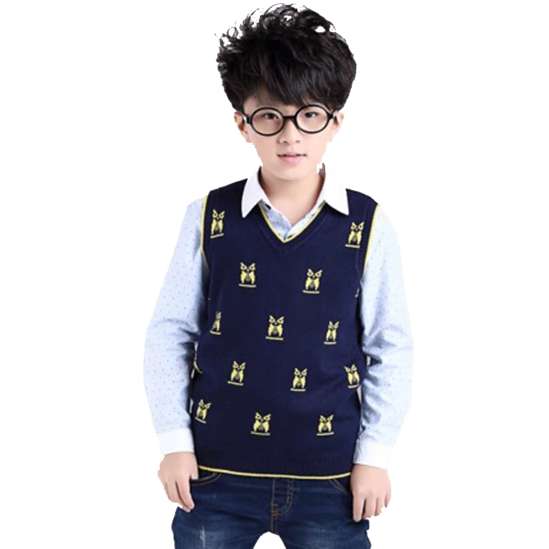 Free shipping Child vest male child autumn and winter waistcoat yarn