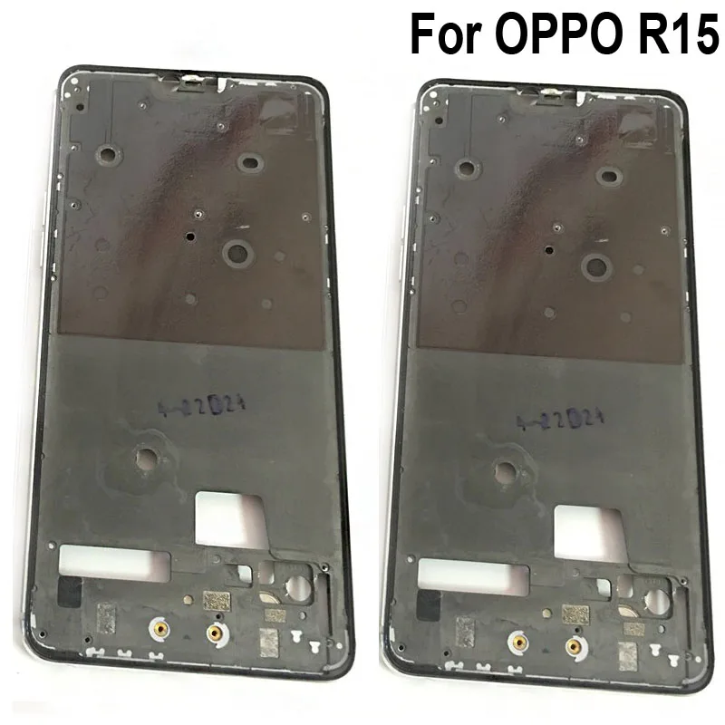 Оригинальный ЖК-дисплей передняя рамка для OPPO R15 r15 чехол корпуса средняя Кнопки
