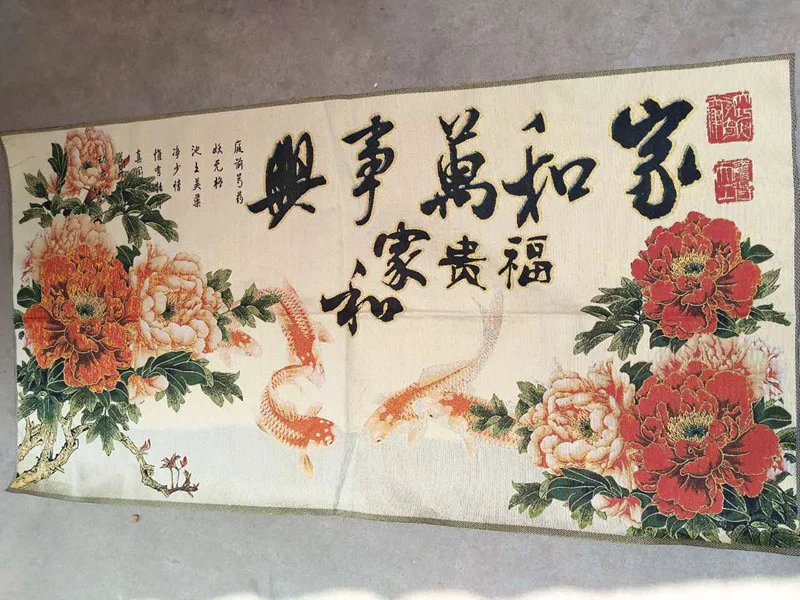 Шелковая вышитая искусственная вышивка и украшение для гостиной Thangka|decorative