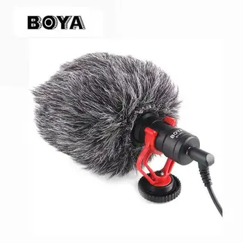 

BOYA BY-MM1 cardioid Microphone for Smartphone DJI Osmo Nikon Canon DSLR Youtube Vlogging Recording 3.5MM audio cable