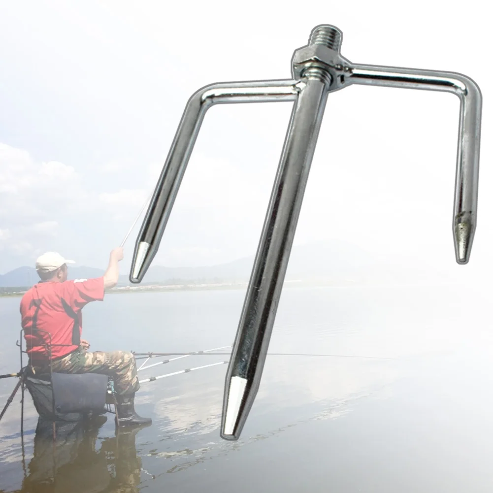 

Beach Holder Parasol Universal Fishing Accessories Outdoor Pole Garden Insert Plug Windproof Metal Umbrella Ground Spike Stand