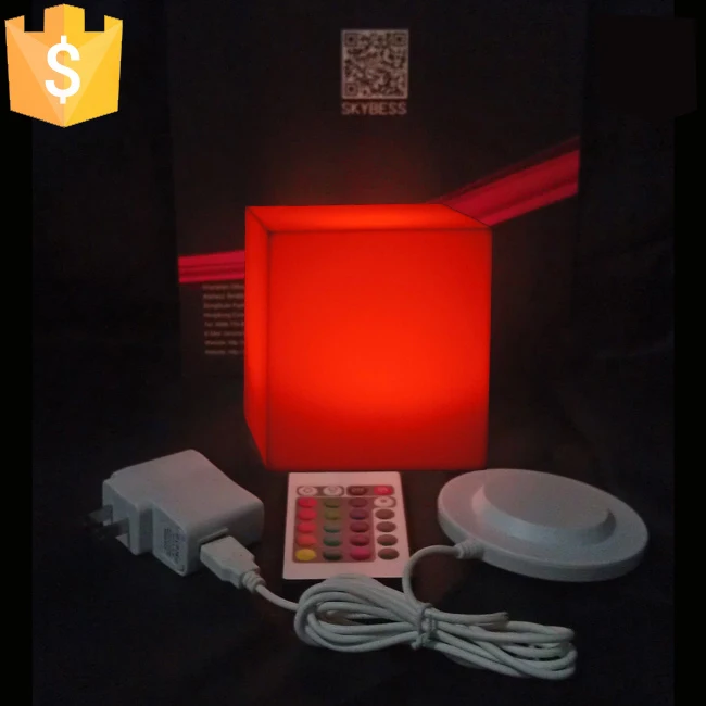 Waterproof IP65 D10*10*10cm lighting cube led table cube free shipping 12pcs/Lot