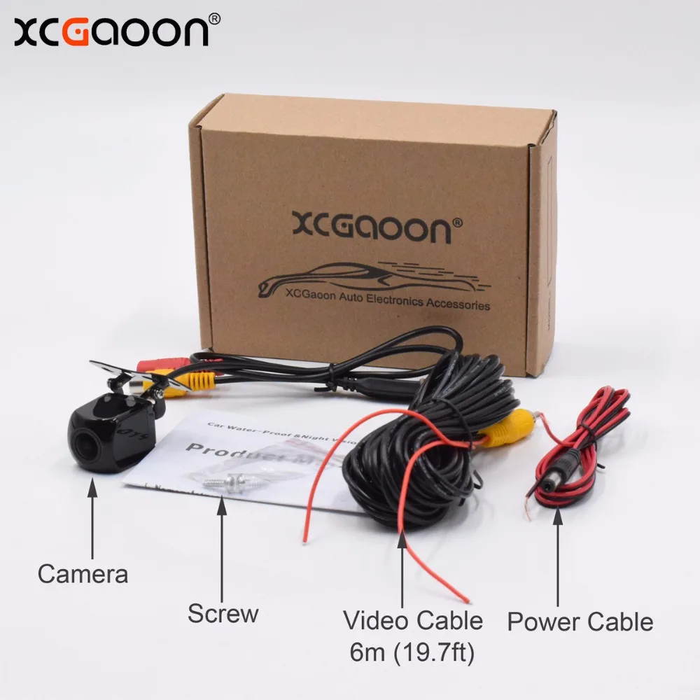 XCGaoon металлическая CCD 180 градусов Рыбий глаз объектив Автомобильная камера