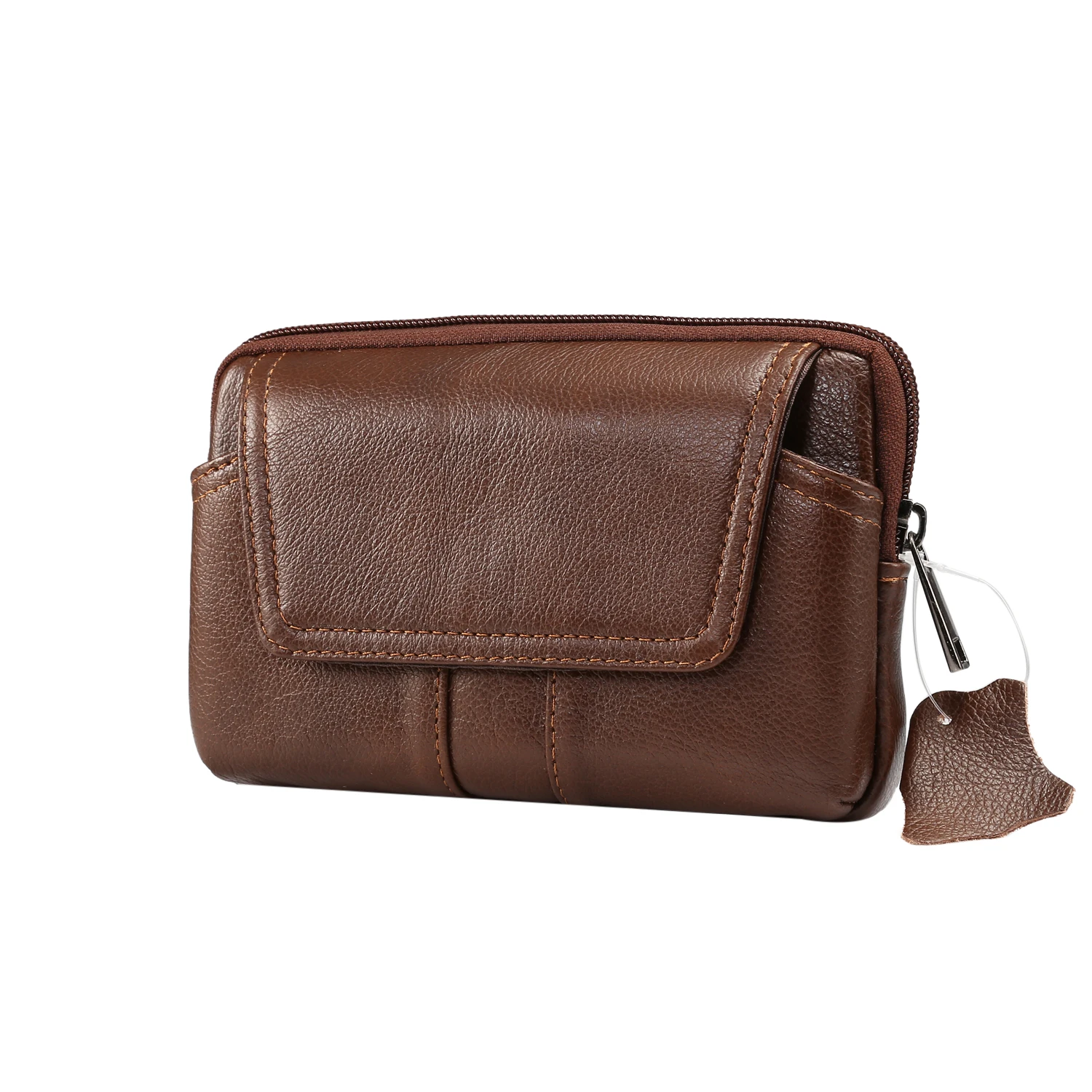 Genuine Leather Case Running Sport Belt Clip Pouch Wallet Cover Waist