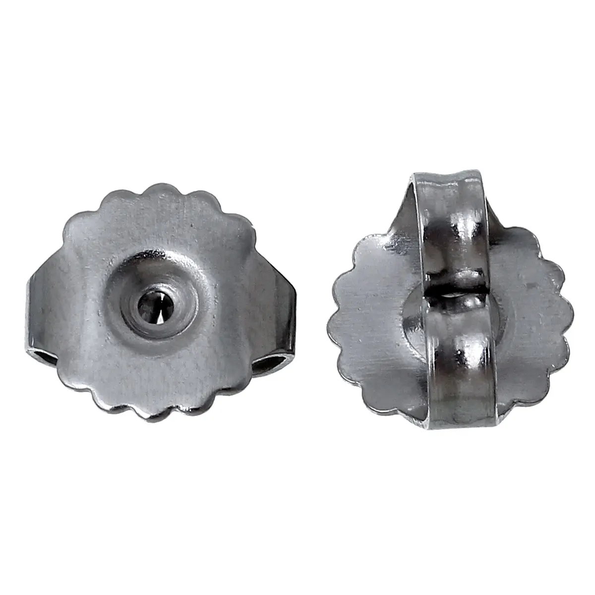 8SEASONS Stainless Steel Ear Nuts Post Stopper Earring Findings