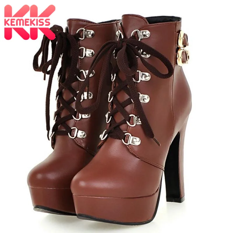 KemeKiss Lady High Heels Ankle Boots Pointed Toe Stiletto