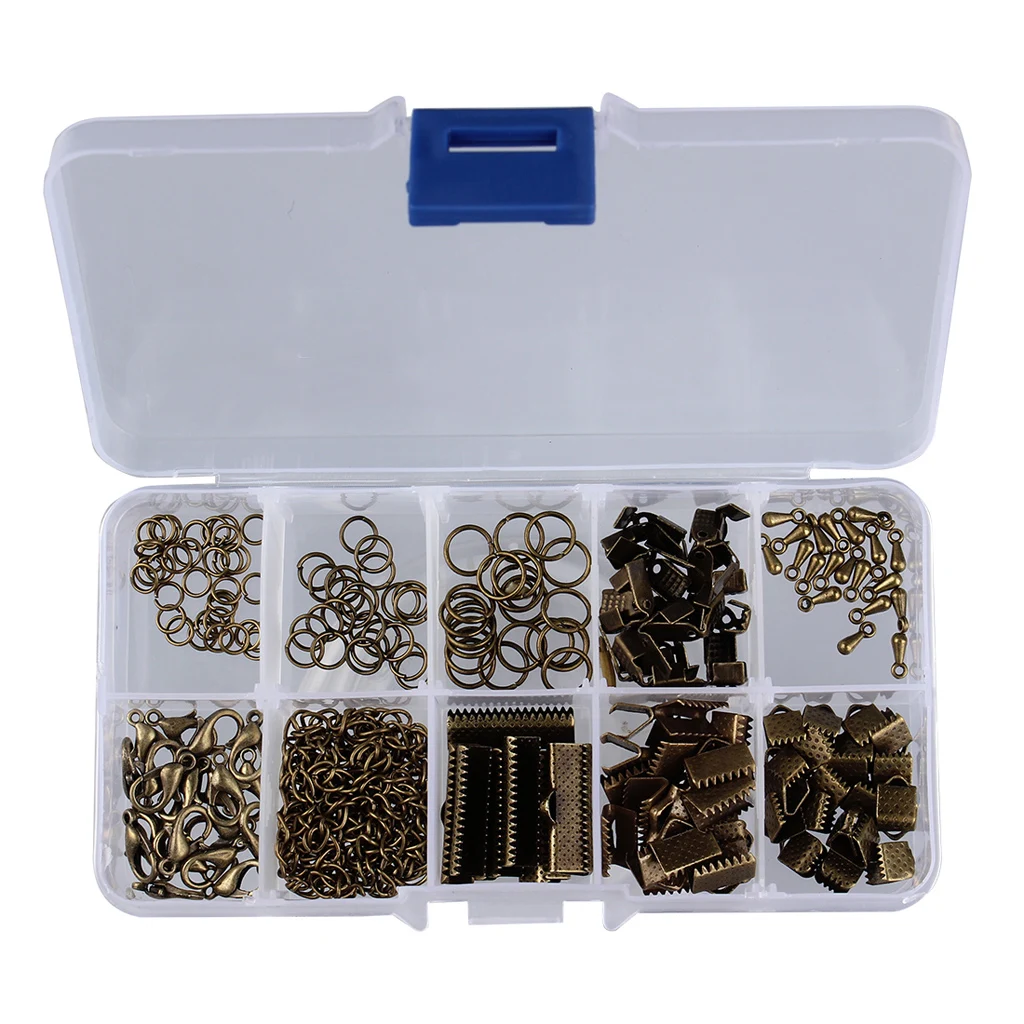 2 Set Jewellry Making Starter Kit Beading & Jewelry Making Kit DIY Handmade Jewelry Supplies Bronze and silver color