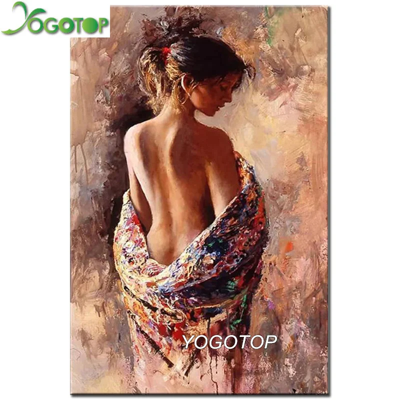 

YOGOTOP Diamond Embroidery large"woman figure" 5D DIY Diamond Painting Full Square/Round drills Mosaic Wall Art YY078