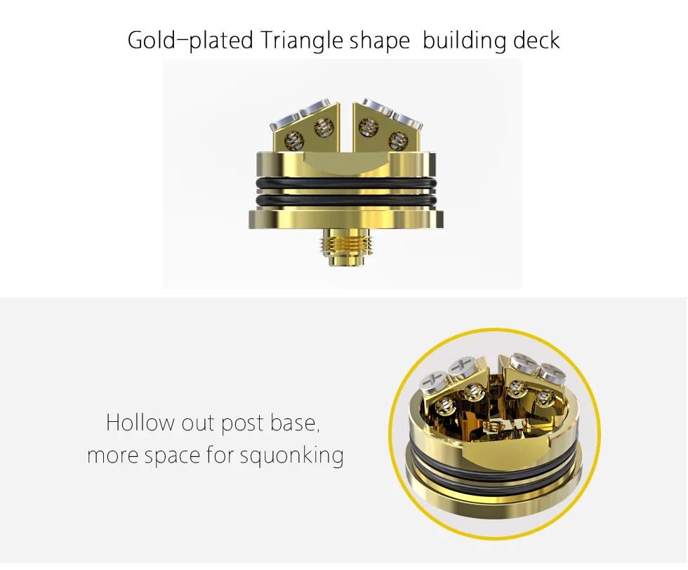 Electronic Cigarette IJOY COMBO RDA Triangle Size Airflow Triangle Building Deck Fits For IJOY Capo Squonker Box MOD Vape 020