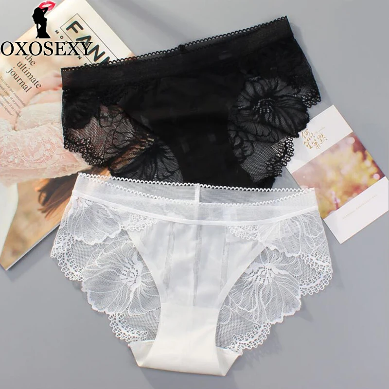 

Black Red Elegant Lace Panties Women Super Soft Breathable Briefs Low Rise Floral Hollow Out Women Panties Sexy Lingerie 021