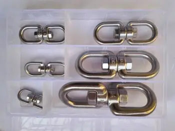 

6pcs M4-M12 Stainless Steel Rotating Universal Ring 8-Model Chain Link Buckle