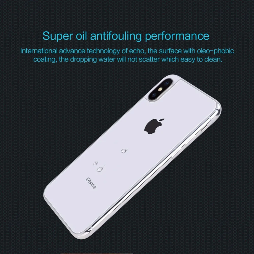 Для Apple iPhone X задняя крышка пленка NILLKIN Amazing H 0 3 мм защита для экрана из закаленного