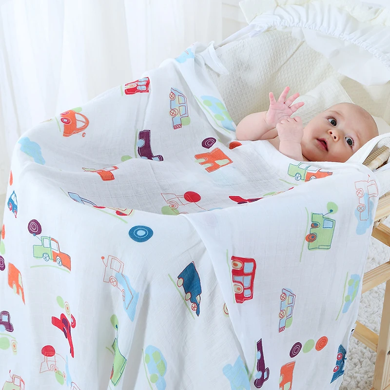 Baby Swaddle For Newborns Super Soft Cotton Bamboo Baby Muslin Blanket