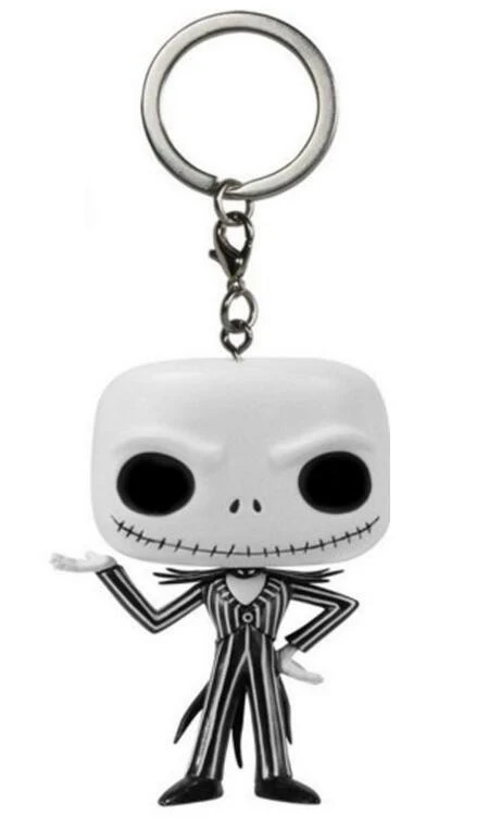 

The Nightmare Before Christmas Jack Skellington Keychain Figure Collection Model Toys Key Chain with Retail Box