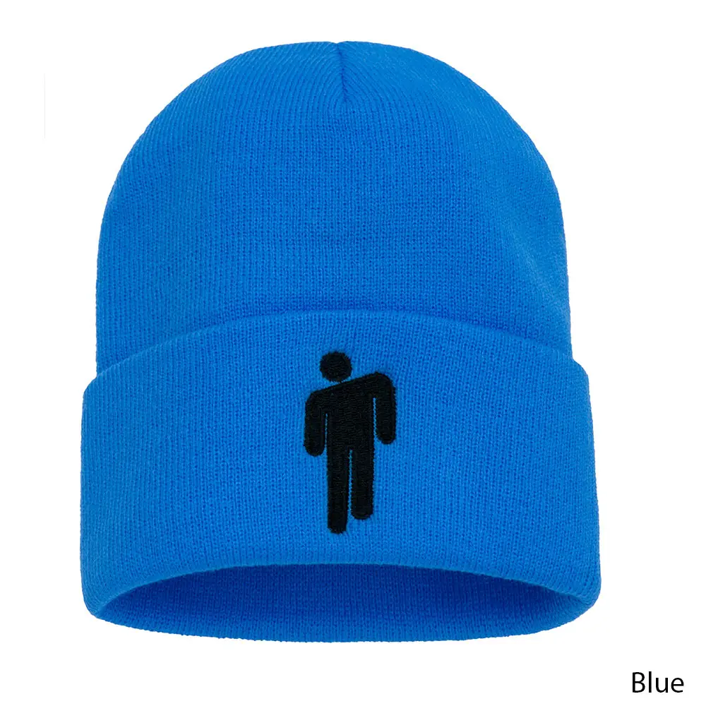 Билли айлиш хип-хоп зимние женские шапки-бини с черепами, мужские повседневные модные вязаные шапки, Шапка-бини, зимняя шапка-хеджирование, карамельный цвет - Цвет: D