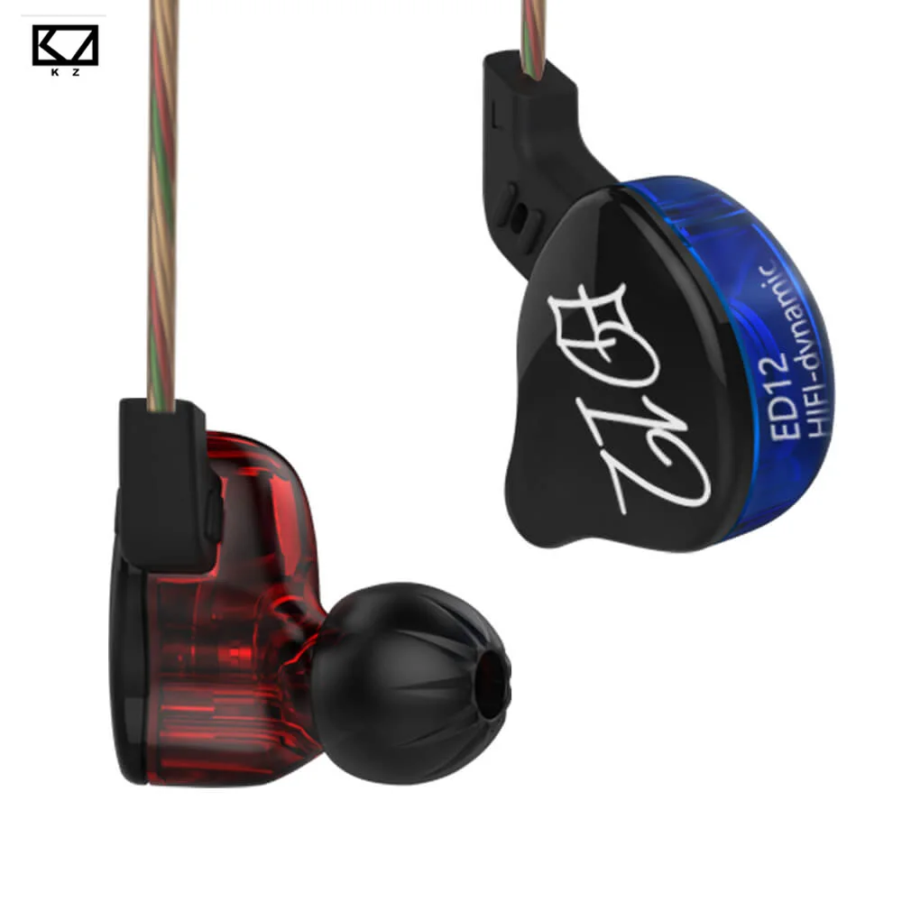 Original KZ ED12 Sport Stereo In Ear Monitor Earphone Precision HIFI 3D