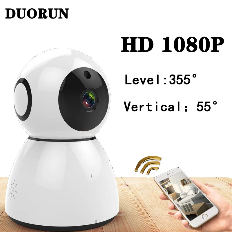 

DUORUN snowman Smart Mini IP Camera CCTV 1080P HD Night Vision Baby Monitor Wireless home WIFI Security Surveillance Camera 200W