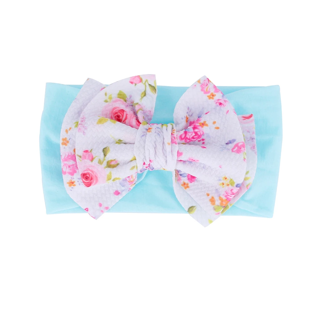 Brand Baby Girls Hair Band Flower Bow Headband Turban Knot Hair Accessories 0-4T