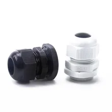 20 шт./пакет IP68 Водонепроницаемый Черный и белый PG16 нейлоновая оболочка надежно защищает желез разъем