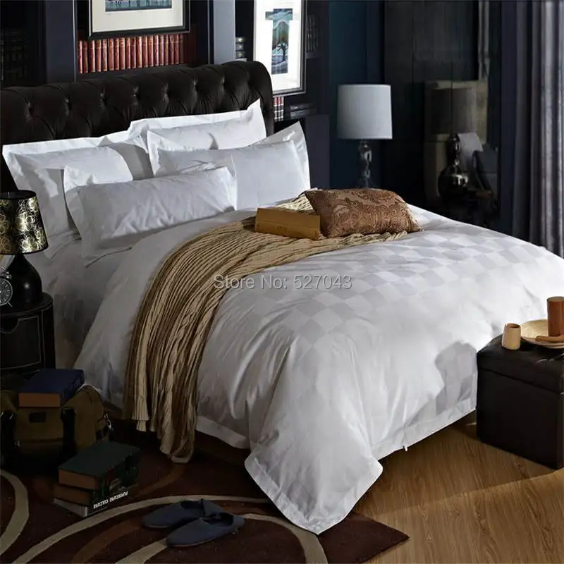 

New Fashion The Hotel Style 6pcs 100Cotton Queen/Full Thick Bedding Set/Comforter set,DBHT004,Free Shipping