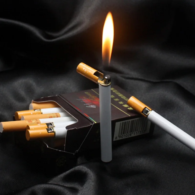 2017 Creative Mini Compact Jet Flame Lighter Gasoline Butane Gas