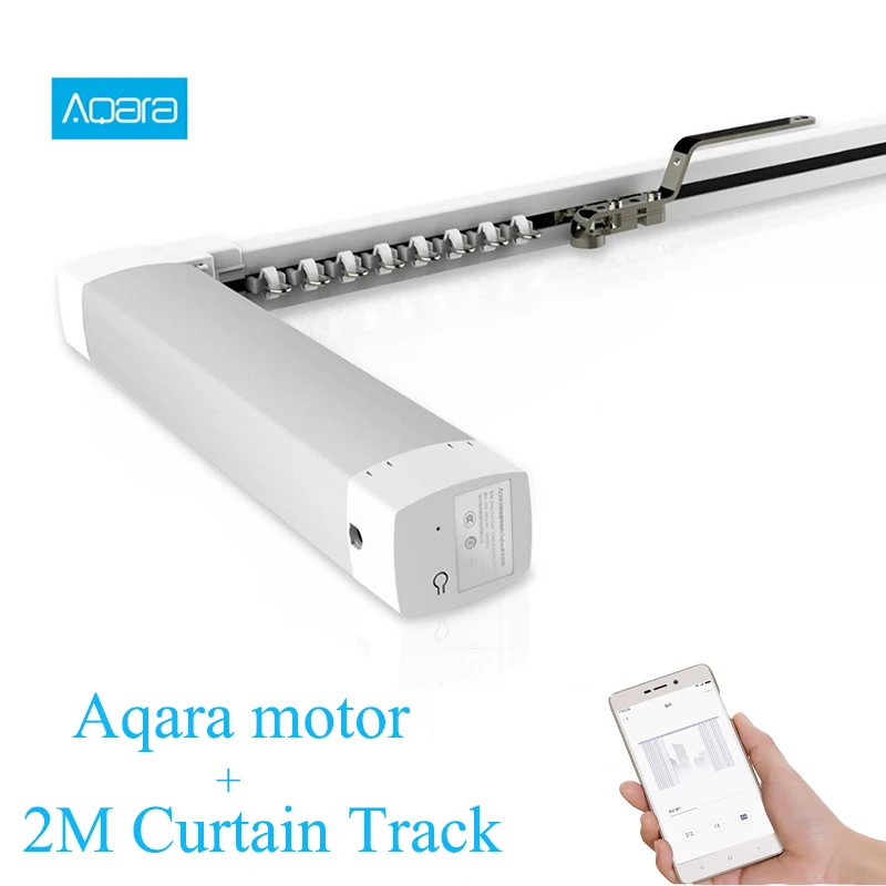 

Original Xiao mi Aqara Intelligent Smart Home Curtain Motor ZigBee 2.4GHz Wireless Work with Mi APP with 2M Curtain Track