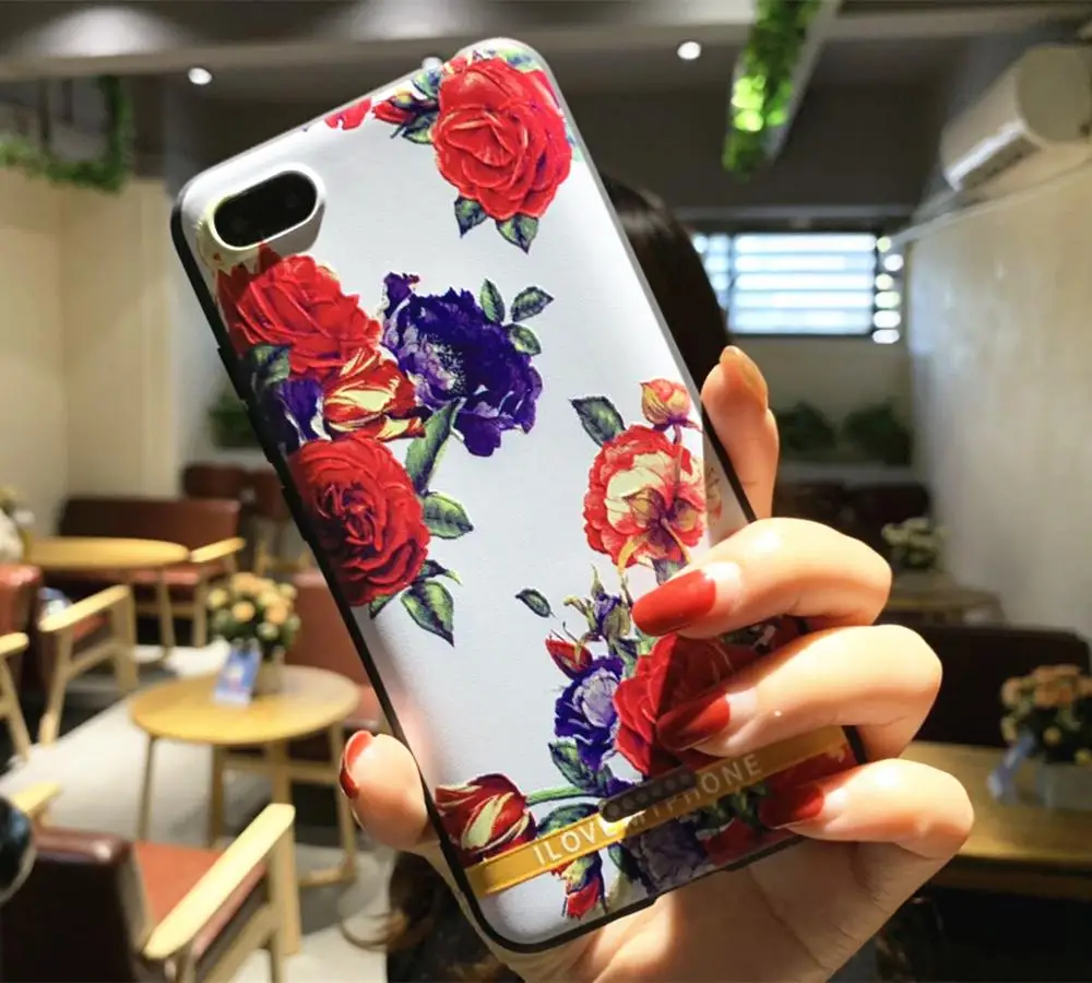 Чехол для Xiaomi Redmi 6a силиконовый чехол с рельефным рисунком мягкий роскошный из