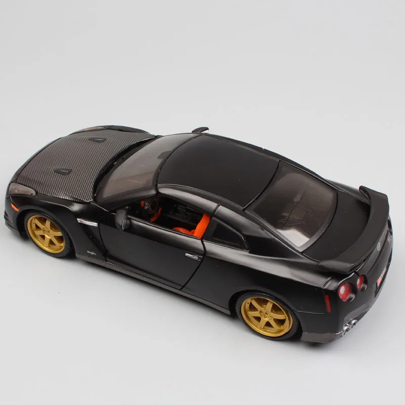 1:24 Масштаб Мини Maisto 2009 Nissan gtr Skyline GT-R Супер Спорт Авто турбо R35 гоночный автомобиль купе литье под давлением модель игрушка черный мальчик