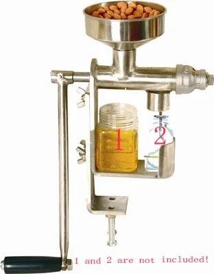 

High Quality DIY Stainless Steel Manual Oil Press Machine Oil Expeller Machine