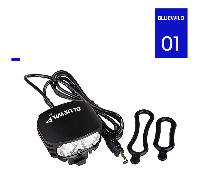 Discount BLUEWILD M1 Waterproof Bicycle Light CREE T6 XM-L2 LED 2000 lumen Cycling Lamp Bike Light 10400mAh Power Bank Charge for iPhone 18