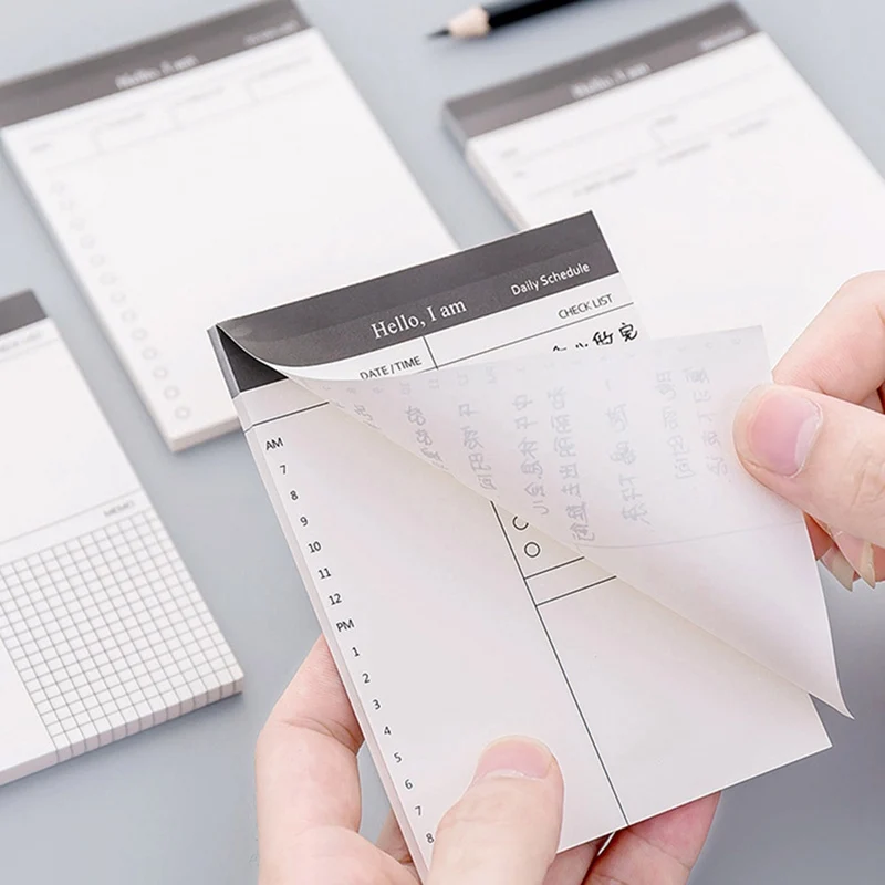 

Small Paper Memo Pad Daily Planner Office Desk Check List Notepad to Do List Schooll Office Stationery