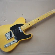 Фабрика custom shop новинка telecaster Желтое дерево кленовый гриф 6 струнная электрогитара