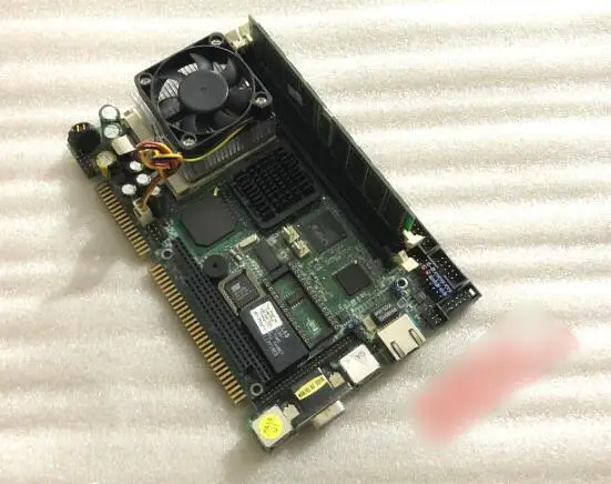 

100% OK Original IPC ISA Board HS6637 VER3.3 Industrial motherboard Half-Size CPU Card PICMG1.0 wtih CPU RAM