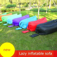 Beach lazy sleeping bag Foldable portable inflatable sofa bed Outdoor lazy inflatable sofa