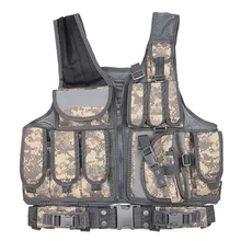 Tactical Military Vest Hunting Shooting Airsoft Paintball Vests Breathable Outdoor Sports Camouflage Vests