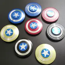 NEWThe Мстители Капитан Америка щит палец ручной Спиннер и Непоседа игрушки Металл Алюминий Figet Спиннер игрушки антистресс